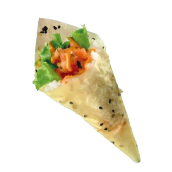 Temaki salmon picante