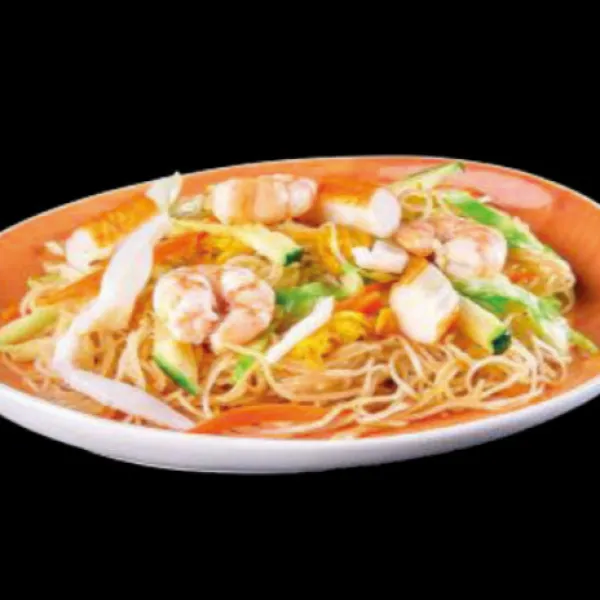 Fideos arro marisco salteados