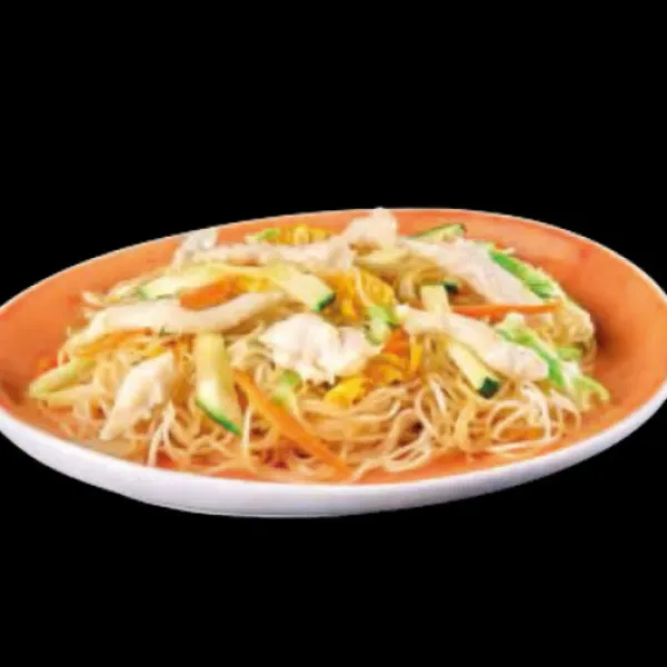 Fideos de arroz pollo