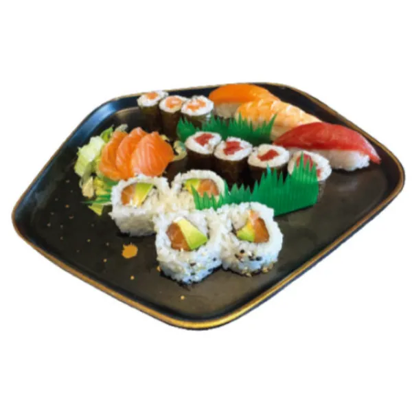 Nigiri, Maki, Uramaki y sashimi(3+4+4+3+1+1+1)