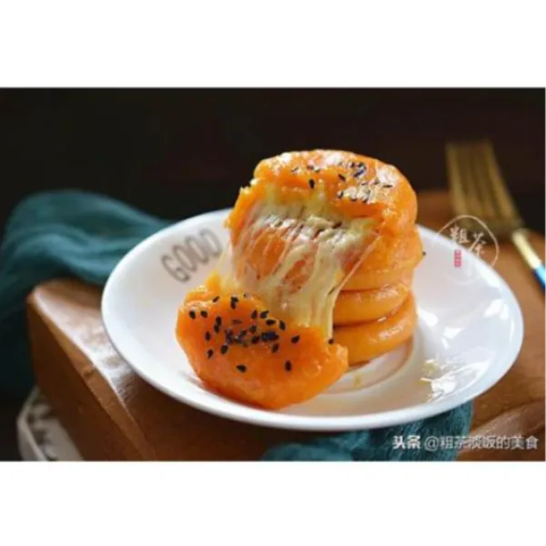 Pastel boniato con relleno de queso 3U